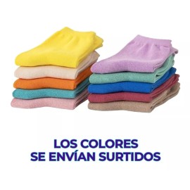 Muna 6 Pares Calcetines Tin Dama Algodón Unitalla Varios Colores