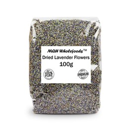 MQH Wholefoods™ Dried French Lavender Flowers Loose Fresh Natural Genuine Scent Pot Pourri Premium Quality! (100g)