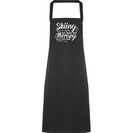 Hippowarehouse skiing isn't cheaper than therapy but it's more fun Apron kitchen cooking painting DIY onesize adult