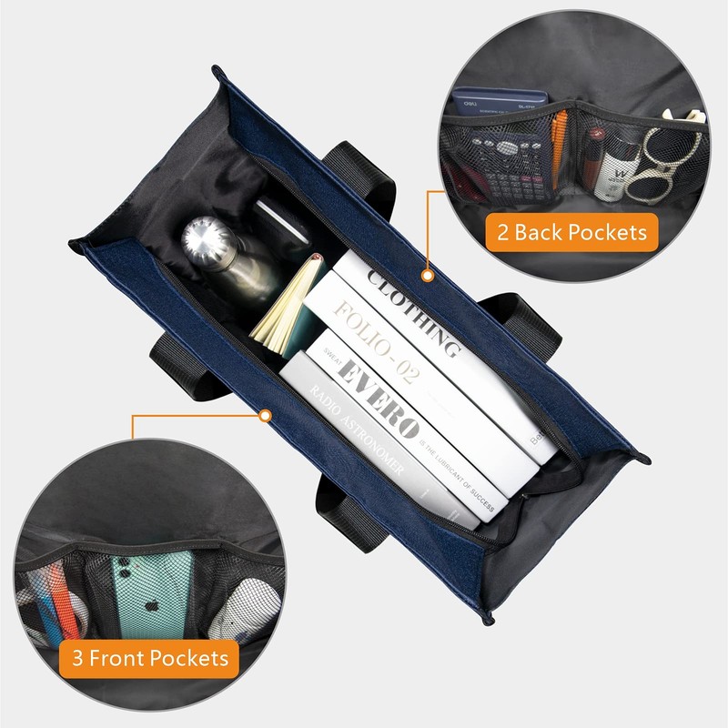 TOPDesign Bolsa de mano resistente al agua con 13 bolsillos