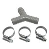FIRST4Spares Universal Waschmaschine Rohr Rohr Y Stück Ablaufschlauch Anschluss und Clips Kit (17 mm