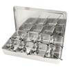 8 Grids Aluminium Alloy Seasoning Box Condiment Storage Containers Spice