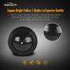 Partsam 2pcs 3/4" Smoked Amber LED Clearance Light Side Marker