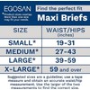 EGOSAN Maxi Incontinence Adult Diaper Brief Maximum Absorbency and Adjustable