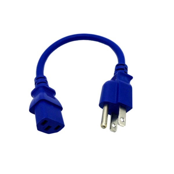 Kentek 1' Blue Power Cord for BEHRINGER EUROPOWER PMP4000 PMP6000