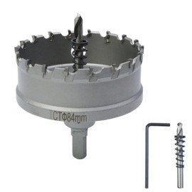 Rannb 3-5/16" Hole Saw Carbide Tipped 84mm Hole Saw for Cutting Stainless Steel Plate,Iron Steel