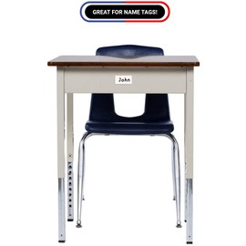 Magnetic Shelf Labels - Magnetic Name Tags - Dry Erase Strip Magnets - Dry Erase Re-writable Magnetic Strips Labels Tags, 1 x 2 Inches ( 10 Pack)