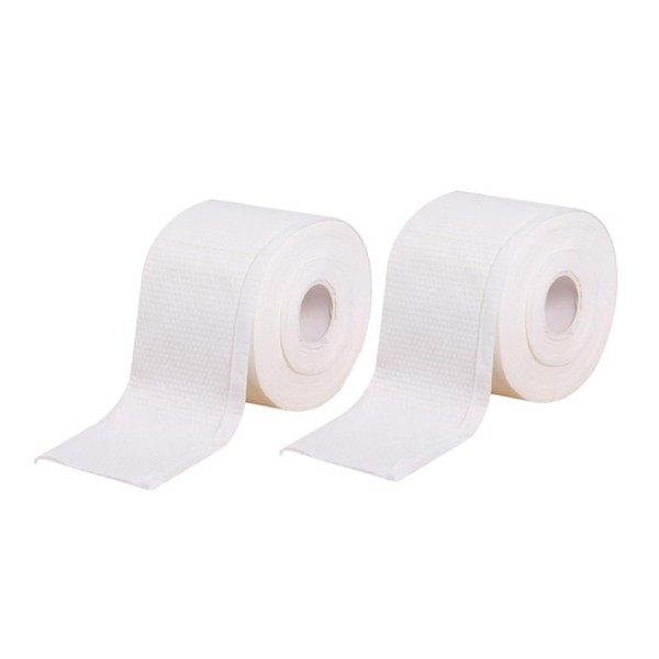 Gatuida 2rolls Disposable Cleansing Towelettes Dual-sided Makeup Remover Wipes Cotton