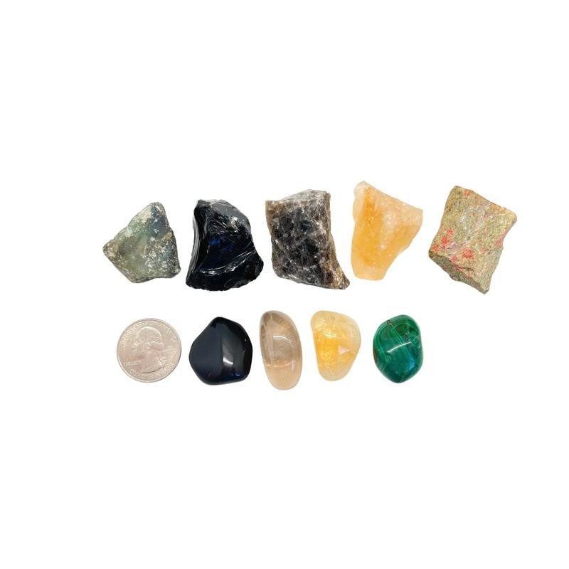 New Moon Beginnings Scorpio Tumbled Stone Set