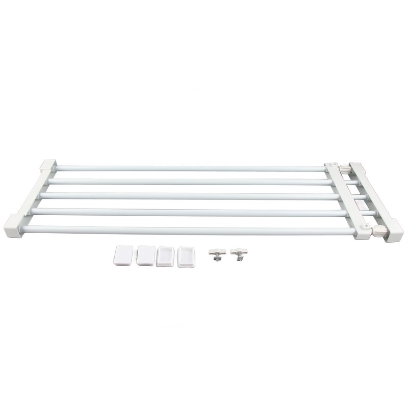 Adjustable Telescopic Storage Rack Cupboard Wardrobe Closet Divider Partition Shelf