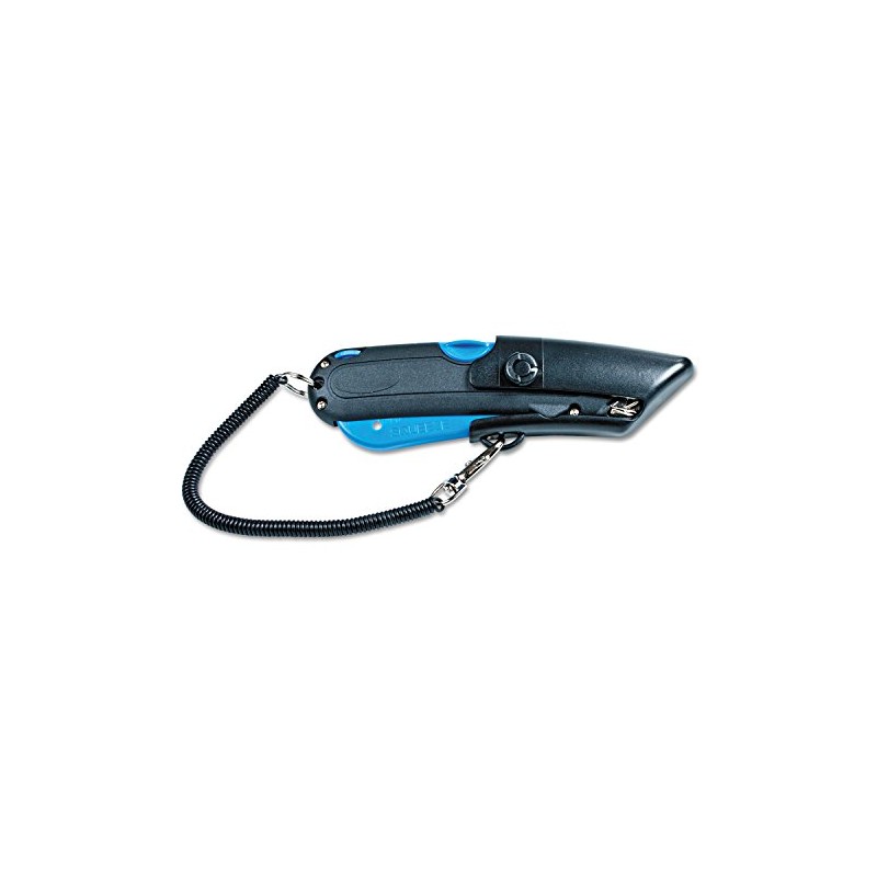 Garvey 091524 Safety Cutter with Holster, Black/Blue
