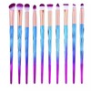 Lizzy 10pc 3D Diamond Makeup Brushes | Lovely Gradual Cosmetic