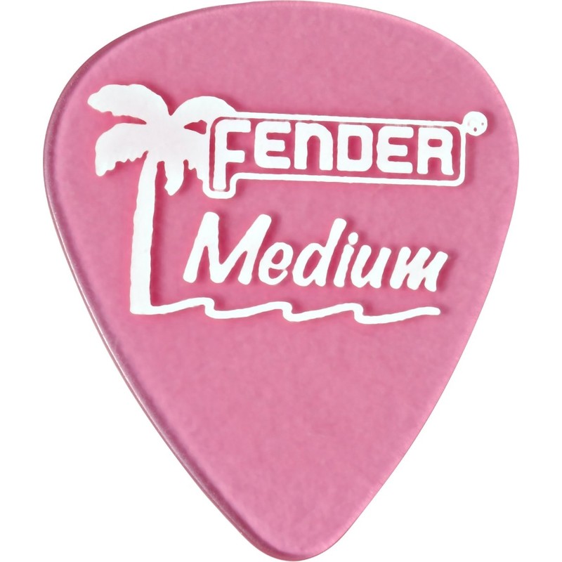 Fender 351 California Clears Guitar Picks, 12 Pack, Burgandy Mist,