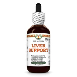 Liver Support Glycerite, Made in Hawaii, All Natural, Vegan, Lab Tested Alcohol-Free Liquid Extract - 2 fl.oz