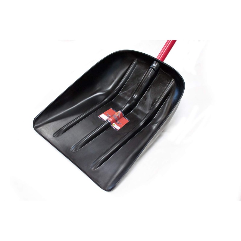 Bully Tools Snow Scoop Shovel – Heavy-Duty Metal Mulch Scoop