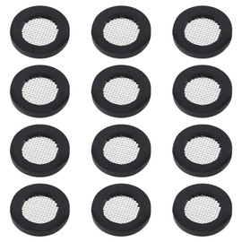 eMagTech 50PCS Stainless Steel Filter Garden Hose Washer Seal O Ring Gasket Water Faucet Rubber Washer with 40 Mesh for 1/2 Inch Garden Hose Water Faucet Shower Head