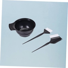 BIUDECO 3pcs Hair Dyeing Kit Tinting Bowl and Dye Brushes Professional Tools for Hair Coloring and Treatments Random Color Brushes