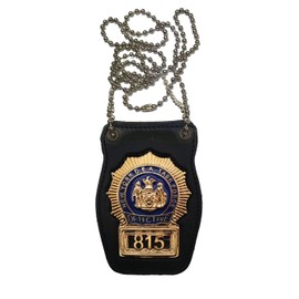 Detective New York Backing Plate (Included Badge), black
