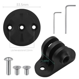 Bicycle Mount for GoPro Bicycle Computer for Garmin Edge, Universal Adapter Combo Compatible with Gopro/Garmin Edge, Bicycle Computer Holder, Bicycle Light Holder