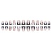 24 Pcs Press on Nails Short Square,YIHONGYUAN Fake Nails Press