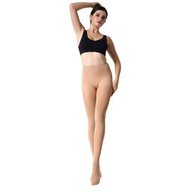 MANZI Women's 1 Pairs Opaque Control-Top Tights 70 Denier Suntan X-Large