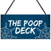 RED OCEAN Funny Nautical Theme Sign For Bathroom Toilet Loo