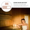 Mikikit Wooden Rectangle Air Vent, Sauna Air Vent, Adjustable Sauna