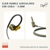 Elgin Rumble auriculares con cable para protección auditiva con micrófono,