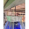 NEW Rattan Float Lamp W/ Netting W/blue Led Bulb Smokin