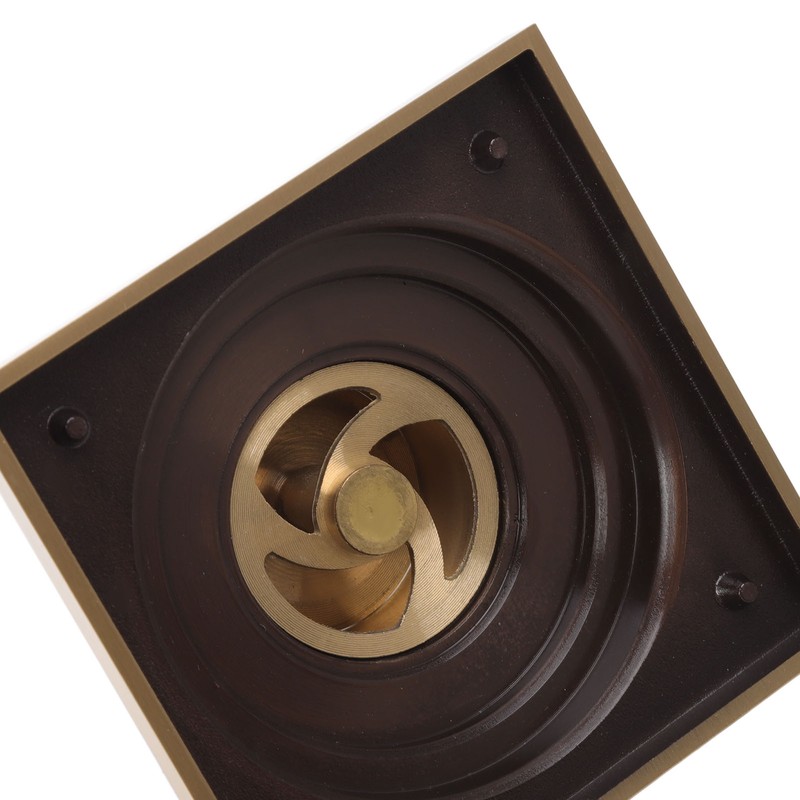 Floor Drain Metal Squared Retro Style Water Drainage Shower Drain