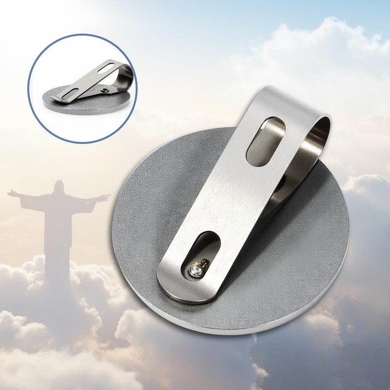 Saint Christopher Medal for Car, St Christopher Visor Clip, 3D