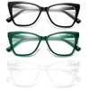 Viseng Fashionable Elegant Oversized Cat Eye Computer Reading Glasses for