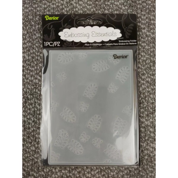 Darice Embossing Essentials Folder 1218-123 Boot Tracks Pattern Scrapbooking