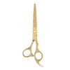 Hair Cutting Shears Stainless Steel Incisive Curved Handle Hairdressing Scissors