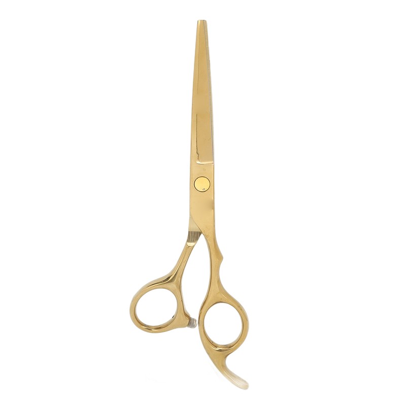 Hair Cutting Shears Stainless Steel Incisive Curved Handle Hairdressing Scissors