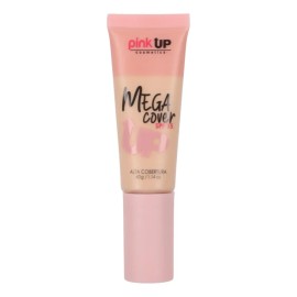 Pink Up, Maquillaje De Larga Duración, Cobertura Completa Tono Ivory