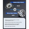 ECCPP 4PCS change bolt pattern from 5x4.5 to 5x110 Wheel