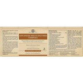 SOLGAR Solgar Advanced Multi-Enzymes Complex - 90 Vegetable Capsules Gold