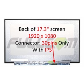 FULLCOM New LCD Replacement Screen 17.3 Inch LP173WF5-SPB4 FHD 1920x1080 IPS 30 Pin Matte for Laptop/Display/Screen/LCD Application