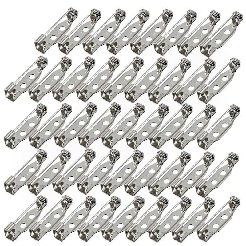 50pcs 25mm Rotating Brooch Pins Handmade Parts Safe Durable DIY