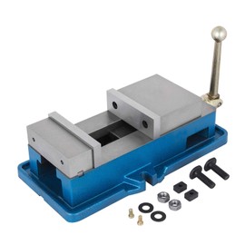 Happybuy 5 Inch ACCU Lock Down Vise Precision Milling Vice 5 Inch Jaw Width Drill Press Vise Milling Drilling Machine Bench Clamp Clamping Vice(5")