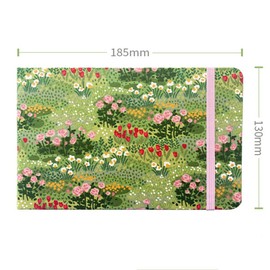 RGBMIX 5x7'' Watercolor Paper Book, 140lb/300gsm, 20 Sheets, Fray-Free Pages Cold Press Watercolor Pad Fabric-Bound Portable Water Painting Pad for Artists