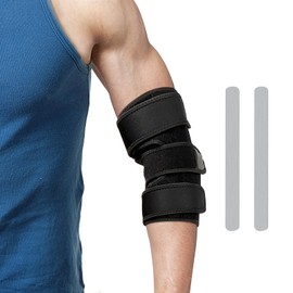Clheatky Elbow Splint, Elbow Support Brace for Ulnar Nerve,Fractures,Tennis Elbow,Tendonitis, Night Elbow Sleep Support for Men and Women