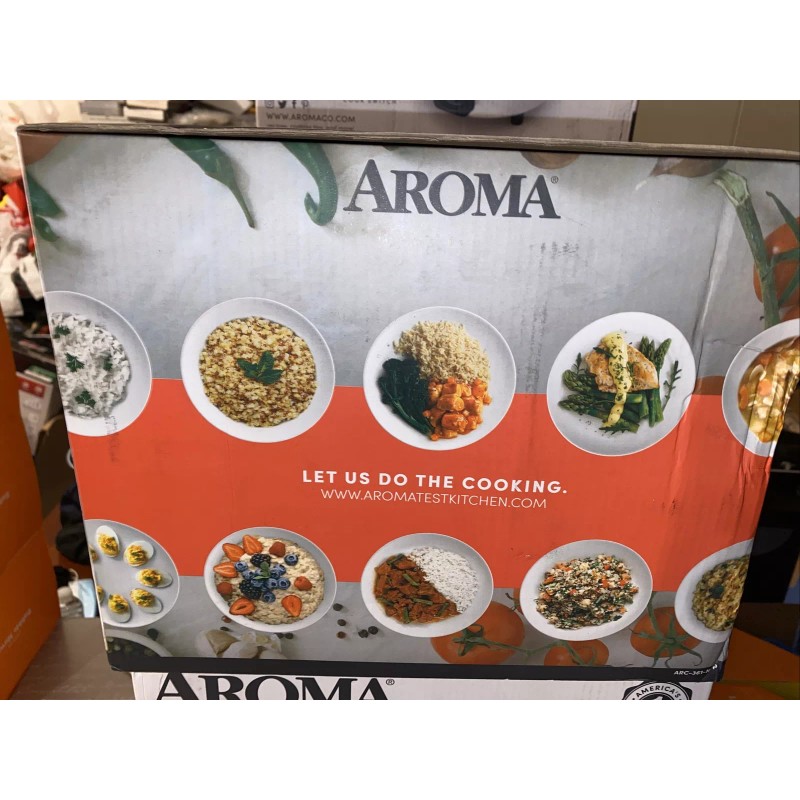 AROMA HOUSEWARES ARC-361-NGP, 20-CUP POT-STYLE COOKER & FOOD STEAMER. (WHTE)