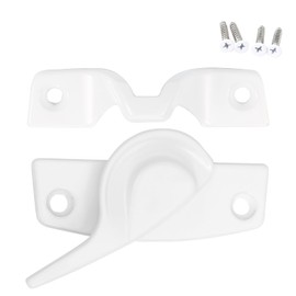Metal Window Lock Replacement for Andersen Window Parts, Work with 200 Series Narroline Or 400 Series Tilt-Wash Double-Hung Window, White Sash Lock and Keeper