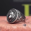 WESTMIAJW Viking Ring Men Norse Viking Wolf Rings Jewellery for