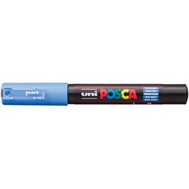 uni-ball Posca 186747 Marker Uni with Extra Fine Bullet Nib 0.7 mm Line Width Sky Blue