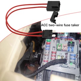 Micro Traders 2pcs Car Fuse Holder Connector 32V 20Amp 16AWG Heavy Duty Wire Extension Middle Fuse Holder Connector for Vehicle with 4Pcs 20A Fuses for ATM/APM (23cm,Standard)