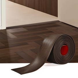 Vinyl Floor Transition Strip Self Adhesive 2 Inch Wide, Non-Slip Waterproof Floor Cover Strips for Floor Gaps Tiles Carpet Threshold Transition (Black Walnut)
