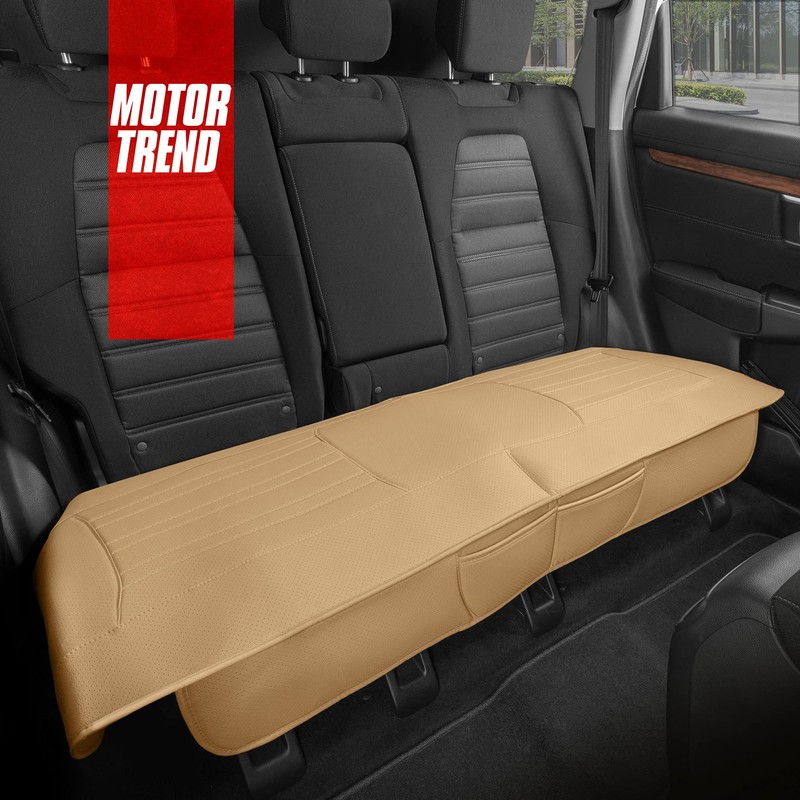 Motor Trend Seat Cover for Cars Trucks SUV, Faux Leather